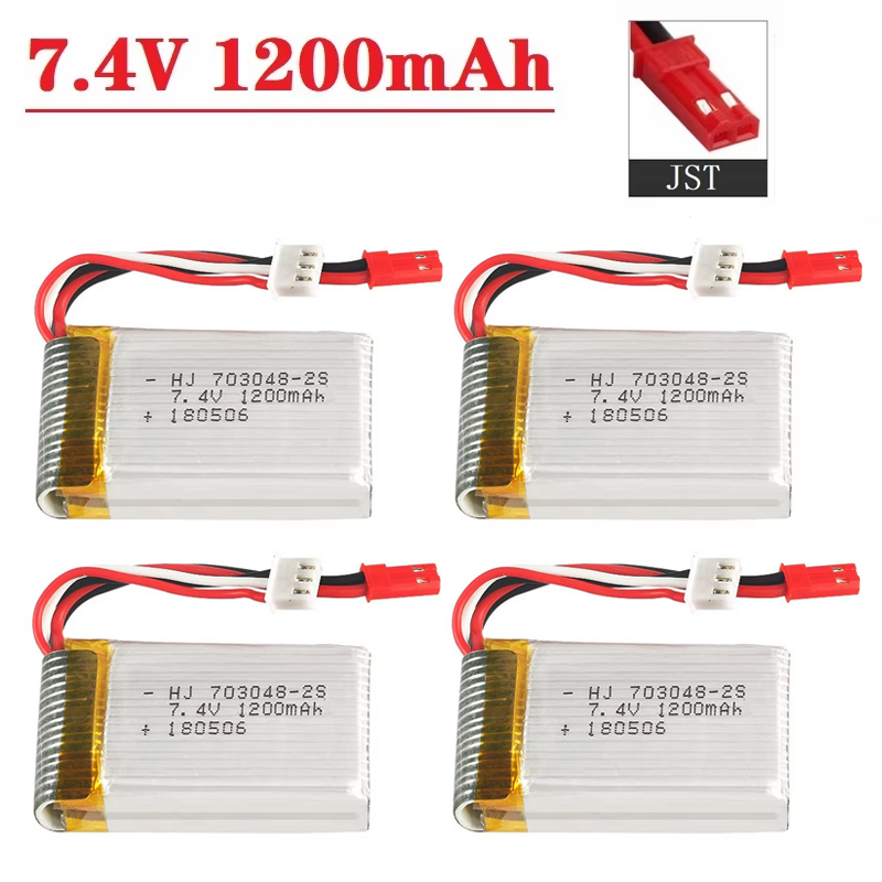 Eachine Drone E010 - Batteria Lipo 2S 7,4 V 1200