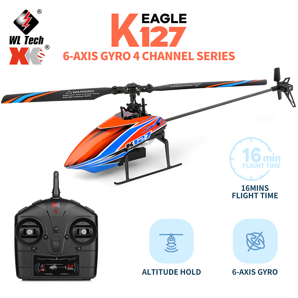 WLtoys XK K127 2.4G 4CH 6-Aixs - Rc Helicopter Gyro recensione e prezzo